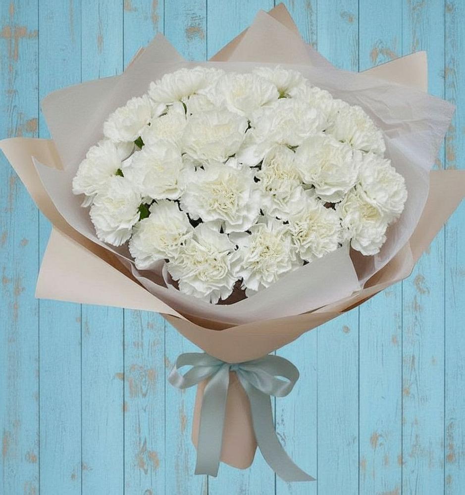 Букет цветов из: Гвоздики в Псыже