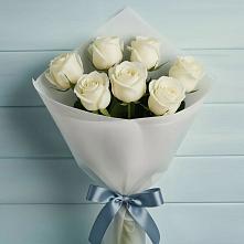 Букет 7 Белых роз Эдлесс Лав #REPLACE_PRED# Псыже