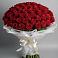 Букет 101 Красная роза Блэк Мэджик в Псыже