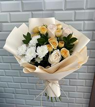 Букет цветов из:  Розы и Хризантемы в Псыже