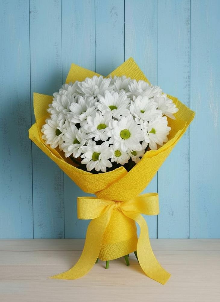 Букет цветов из: Хризантемы в Псыже