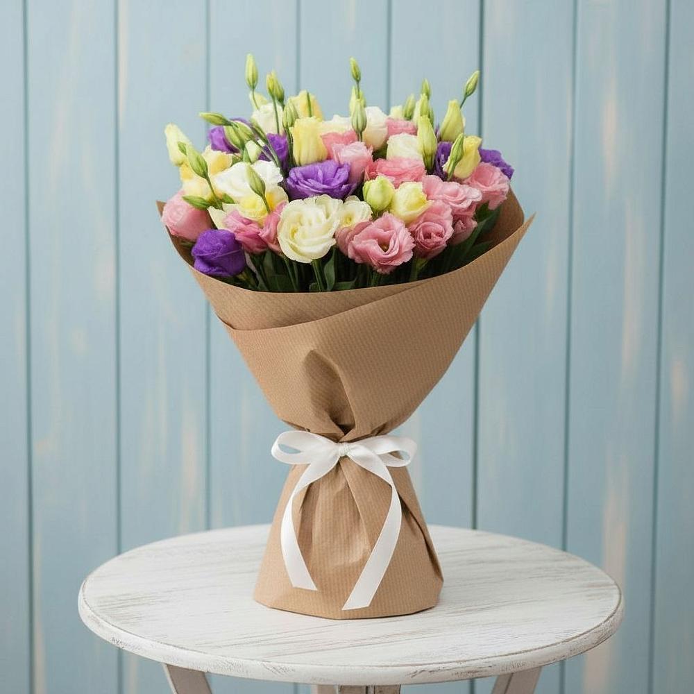 Букет цветов из: Лизиантусы в Псыже