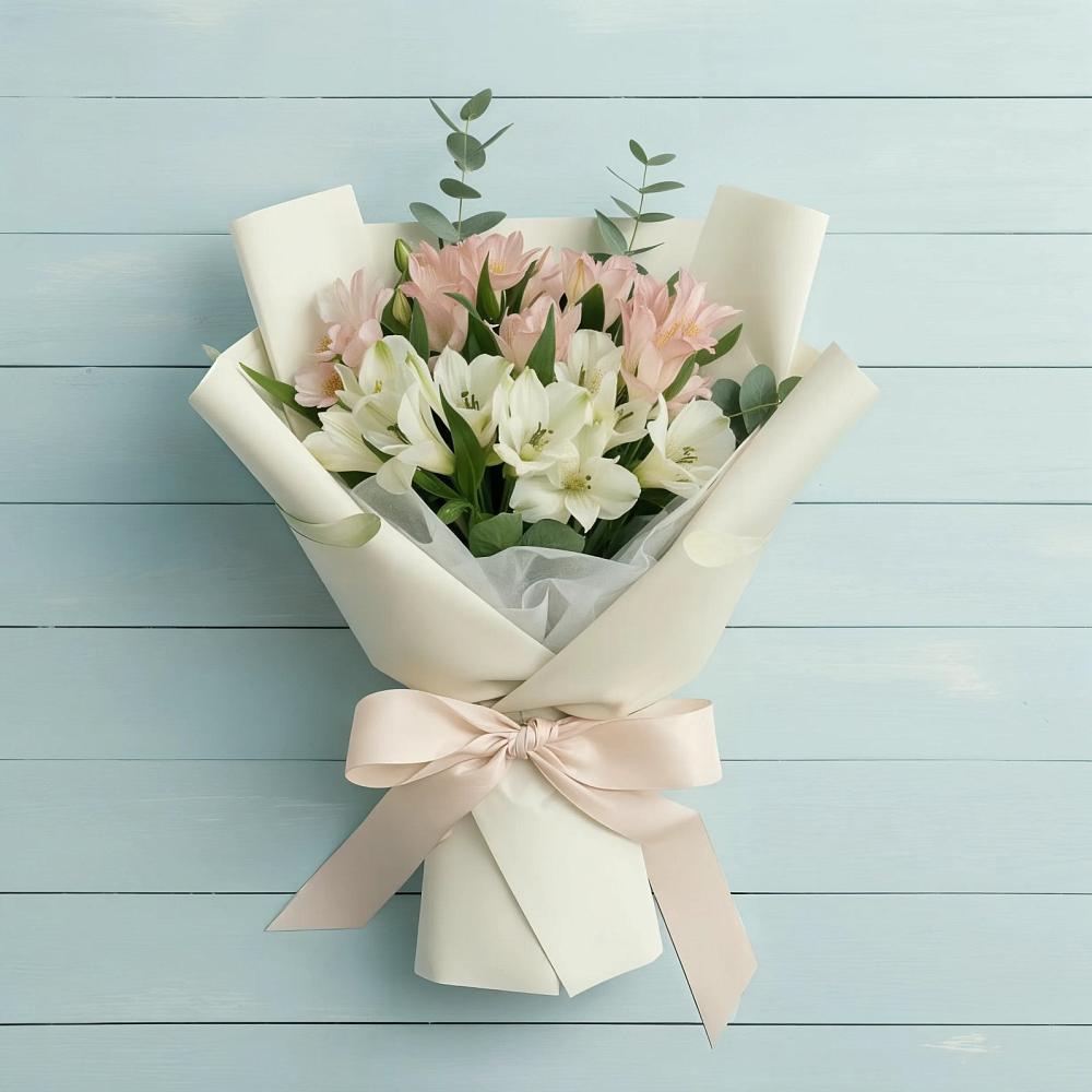 Букет цветов из: Альстромерии в Псыже