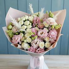 Букет цветов из:  Альстромерии и Розы в Псыже